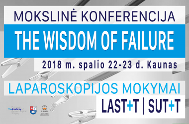 Mokslinė konferencija „The Wisdom of Failure" ir laparoskopijos mokymai