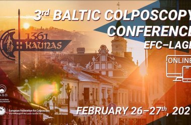 Nuotolinė tarptautinė mokslinė praktinė konferencija "EFC – LAGD 3rd Baltic Colposcopy...
